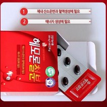 종근당 헤모론 철분 500mg x120캡슐 안심 푸마르산 제일철 헴철, 단품, 단품