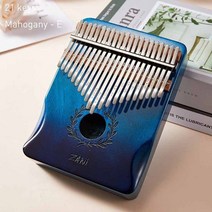 kalimba 21 키 전문가 엄지 피아노 마호가니 키보드 mbira 바디 악기 친구를위한 크리 에이 티브 크리스마스 선물, e