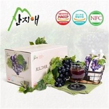 산지애 포도원액주스 30팩 포도즙 100% 착즙 NFC, 120ml, 150팩