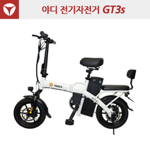 야디 접이식 전기자전거 GT3s - 48V20Ah 자전거도로 이용 가능, 화이트