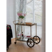 가정용 카트 카트기 찻집 식당 복고풍 트롤리 주방 카, 상세 페이지 참고