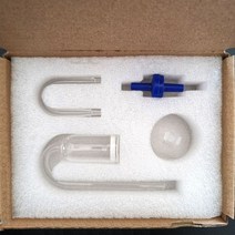 수족관 CO2 분무기 유리 CO2 디퓨저 체크 밸브 U 자형 흡입 컵 키트 수족관 CO2 조절기 발전기 액세서리, 5.79