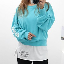 여성 드림걸즈 크롭 맨투맨 티 봄티 면티 긴팔 라운드 티셔츠