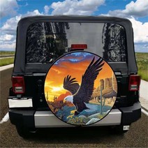 타이어보관1pc 14 "15" 16 "17 인치 PVC 이글 로고 가죽 예비 타이어 커버 보호대 가방 Bmw, 04 16 inch