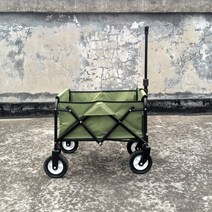 유라 아웃도어 캠핑카 접이식 슈퍼마켓 장보기 캐리어 카트 작은 짐카트, 밀리터리 미니 베이직