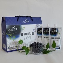블루베리즙100% 스파우트 100ml*15포 국내산 (친환경 무농약)