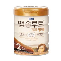 앱솔루트 프리미엄 명작 분유 2단계, 400g, 2개