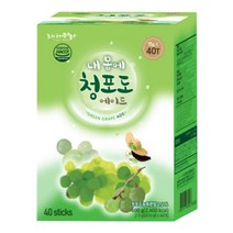 타이거마마 내몸에 청포도에이드 40Tx1개 에이드스틱 에이드가루 에이드분말차 가정용티, 1, 본상품선택