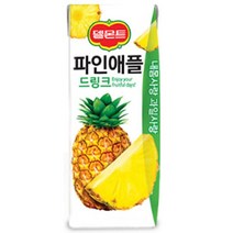 칠성 탕비실 손님대접 가족간식 델몬트 드링크 파인애플 주스 과즙음료 과일주스 생과일 190ML 48개, 5세트