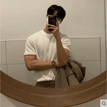 남자 머슬핏 20수 반팔 짐웨어 브랜드 카라티 쫄티 슬림 헬스 오버핏