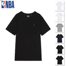 (무료배송+특가)[NBA] 6종택1 남여공용 NBA 스몰로고 라운드 반팔 티셔츠(N222TS952P)