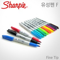 샤피 버튼식 유성펜 파인팁 1mm 낱개, 1개, 레드