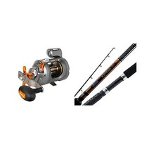 정품 오쿠마 냉수 라인카운터 트롤링 릴, Cw-303dlx: 420 Yds-20lb/ Left, Trolling Reel + Trolling Rod