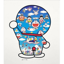 무라카미 다카시 도라에몽 판화 Doraemon Under The Blue Sky Print (Signed Edition of 100) (친필사인 100매 한정 에디션)