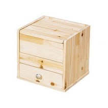 이케이몰 원목 화장품정리함 1단서랍 정사각타입 FM-01, 1
