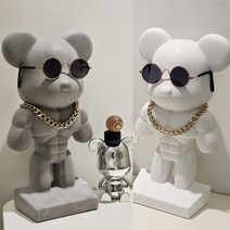 근육 토이베어 석고방향제 빅베어브릭, 그레이 (에어디향 50ml)