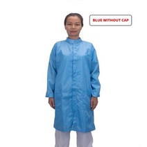 공사장 안전복 안전조끼 방진복 형광 정전기 방지 작업복 후드 먼지 없는 점프 슈트 공장 작업장 남성 여성 세탁 가능 보호 의류 5XL 사이즈, Blue Without Cap_XXL