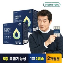 그린스토어 퓨어 알티지 오메가3 60캡슐x2개, 없음