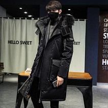 HAENGBUK 남자 롱패딩 남성 패딩 겨울롱패딩 벤치코트 오리털