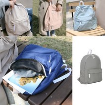 블랑블랙 데일리 백팩 지퍼형 여행용 남녀공용 캐쥬얼 학생가방