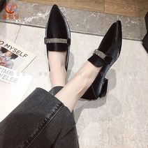 셀럽당 여성 신발 봄 가을 뾰족 펌프스 통굽 단화 프로OL 구두