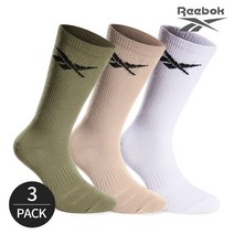 리복 여성 로고포인트 크루삭스 3P_WHBEKH, 3족세트_MX, FREE