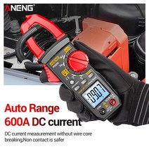 클램프미터 ANENG 디지털 클램프 계량기 AC DC 600A 전류 4000 카운트 멀티미, [01]