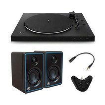 소니 PS-LX310BT 벨트 드라이브 USB 턴테이블(CR3-X 유선 모니터 포함)(파란색) 번들