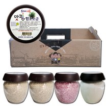 6형제소금 미각세움 선물세트 3호(함초소금350g 2개+아로니아330g+황토 구운소금420g) 감사 답례 명절 선물