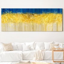 [당일출고] 인메이블 돈들어오는 황금 돈나무 와이드 그림 대형 캔버스 액자 거실 풍수 인테리어, 00.[I]긴급SHG-금빛행운의가루, 중형(133x50cm)