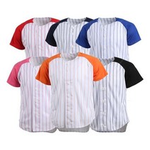 쿨론티 야구단추티셔츠 반팔 행사복 응원복