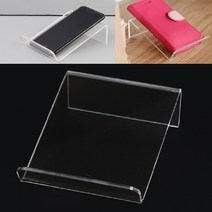 핸드폰매장 휴대폰스탠드 모바일진열장 상품전시대 경사형 투명 아크릴 국산 95x125x45mm, 상품, 1