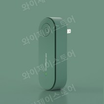 음이온 공기정화기 스마트 반려동물 담배 냄새 제거 미니 공기청정기 콘센트형 돼지코포함, 그린