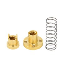 플리스 KINGROON 2 Sets T nti-klsh 리드 스크류 너트 황동 POM Ender 3 R10 3D 프린터 부품 nti klsh Spri, 01 Brass A_03 Lead 8mm