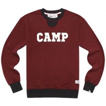 DRIFE CAMP CREWNECK BURGUNDY CHARCOAL