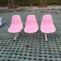 정류장 의자 대기실 야외 스탠드 벤치 야구장 농구장, 3인 옐로우