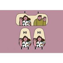 자동차 꾸미기 좌석쿠션&등받이 세트 차량용 의자 매트 커버 러블리 카툰 인물 해바라기 무늬 봄여름 경령 얇은 사계절용 방석 통기성 좋은 소프트 시트 노슬립 워싱가능 선물용, 여자, 뒷좌석 장쿠션*1+등받이*2