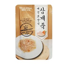 80g 강아지 보양식 간식 파우치 삼계죽 핸드메이드 건강재료 식욕증진 반려견 오래먹는 훈련용 노령견