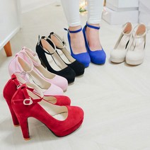 슈즈앤 메리제인 스트랩 가보시힐 sn243