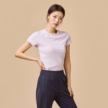 [JAJU/자주] 여 JAJU AIR 냉감 슬림핏 반팔티_핑크