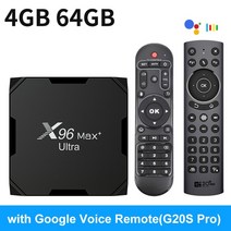 TV 셋톱 박스 스마트 수신기 OTT X96 맥스 플러스 울트라 안드로이드 11 아몰로직 S905X4 4GB 64GB AV1 8K 와이파이 bt4 1 X96Max + 6K 미디어, 06 4GB 64GB G20SPRO_03 영국 플러그