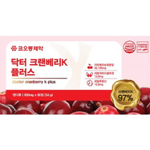 코오롱제약 닥터 크랜베리 30정 3박스 ( 3개월분 ), 30정 3박스  3개월분