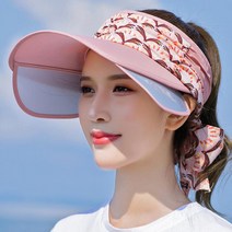 이뿌니 리본썬바이저 여성썬캡 여성모자 남여공용썬캡 테니스모자