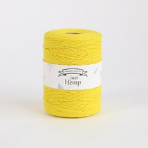 [앵콜스] 저스트 헴프실 200g 친환경 100% 삼베실 네트백 뜨개실, H14 옐로, 1개