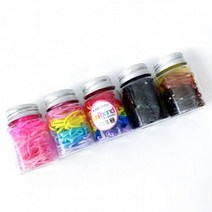 유니밴드 컬러 TPU 머리고무줄 대형 원통형 케이스포함 국내생산 53E5 쇼플