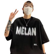 남자 시원한 여름 캐쥬얼 데일리 반팔티 반팔 티셔츠