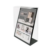 스탠딩메뉴판A4(L자/검정) 1442 테이블POP 230x90x310(mm) 1개입, 6개