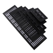 에어컨 필터 교체 diy 1pc 알루미늄 합금 천공 시트 에어 벤트 블랙 환기 그릴 옷장 신발 홈 장식 커버 구멍, 80mm에서, 내가 225mm, 1개