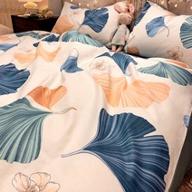 이태리 순면 침대 4종 100% 면 인스타 프린세스 숙소 3피스 플라워 이불 커버