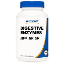 Nutricost 효소 프로테아제 아밀라제 리파제 해외, 1개